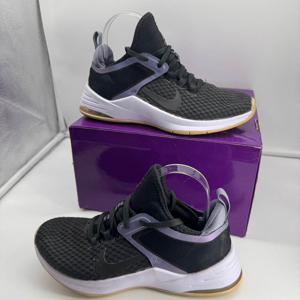 Nike Women's Air Max Bella TR 2 Cross-Trainers - Black/Purple Sneakers Size 6.5